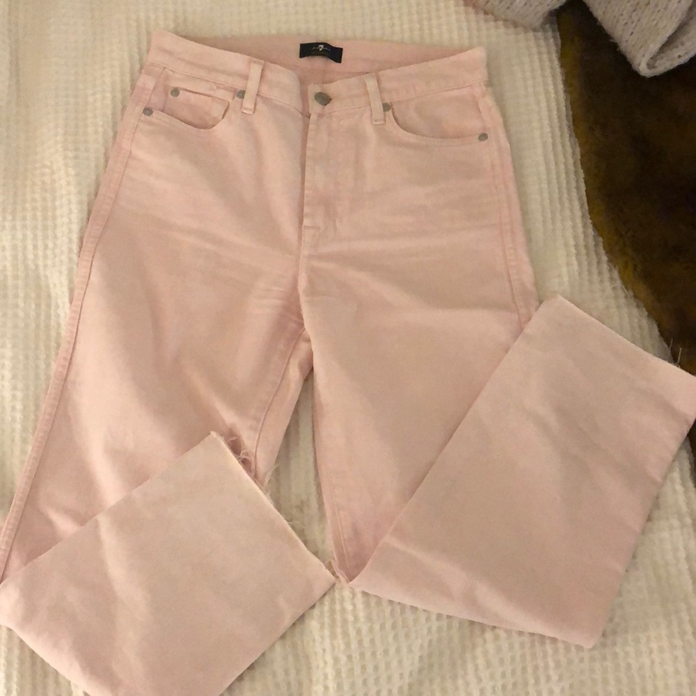 Pink 7 for all mankind jeans